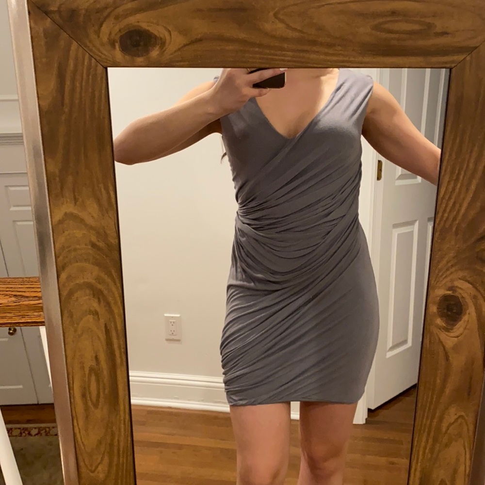 Diane Von Furstenberg Grey Mini Dress